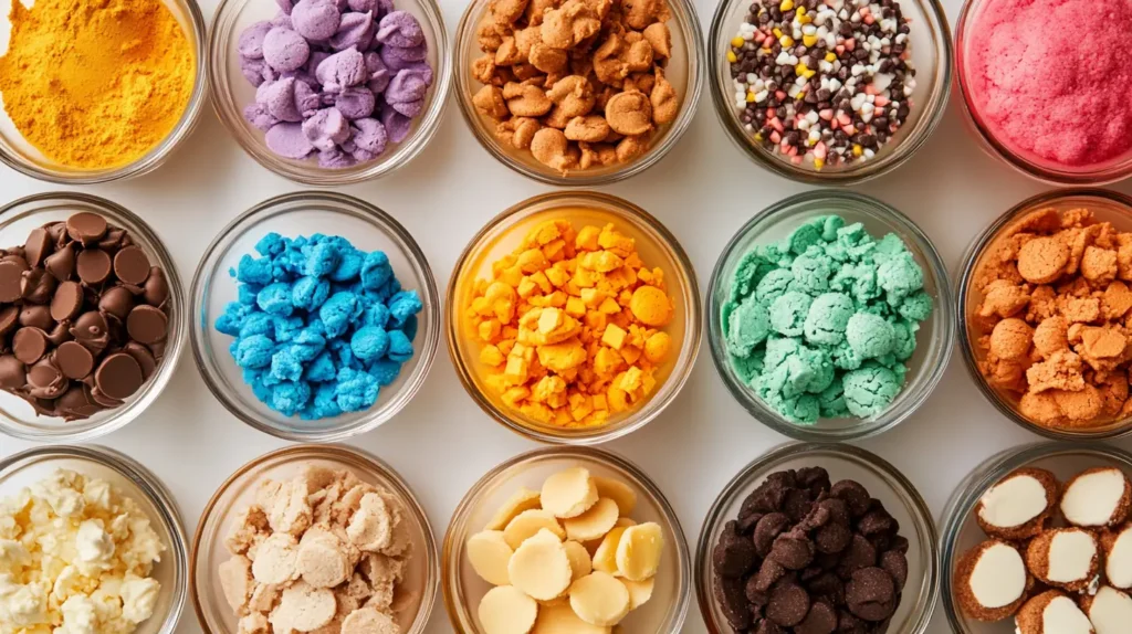 Colorful Ingredients in Cookie Recipes