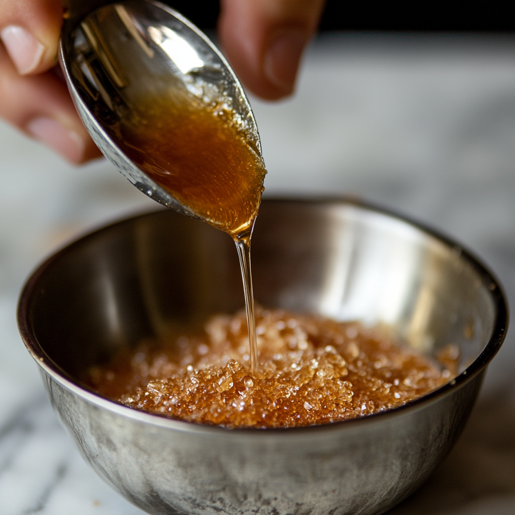 Caramelizing the Sugar Topping