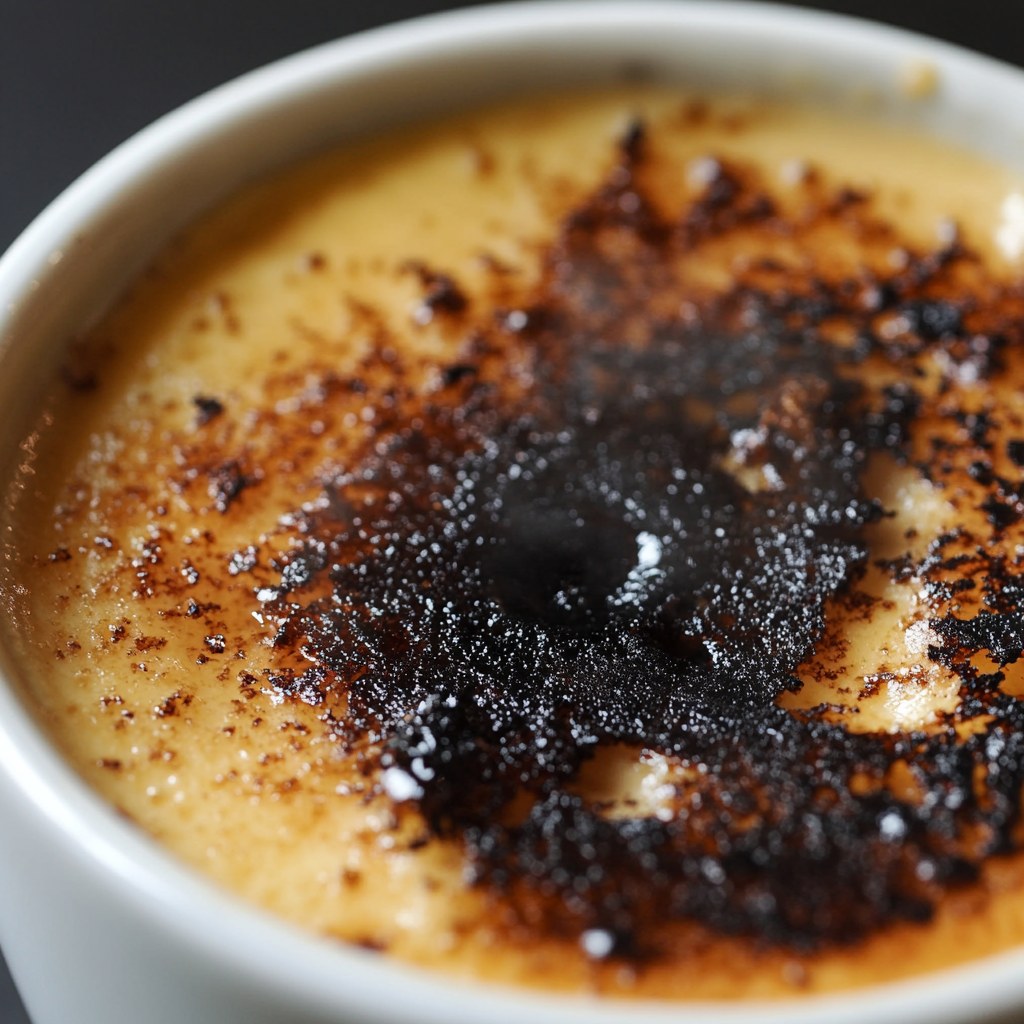 black stuff in crème brûlée