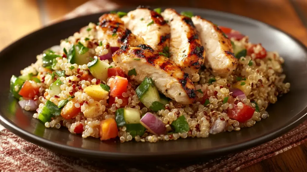 Quinoa Salad with Grilled Chicken