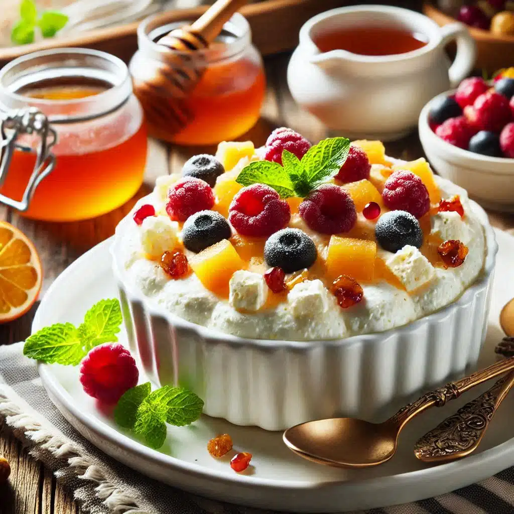 Cottage Cheese Dessert Recipes in a white dish 1 Cottage Cheese Dessert Recipes: Versatile and Delicious Treats for Every Sweet Tooth