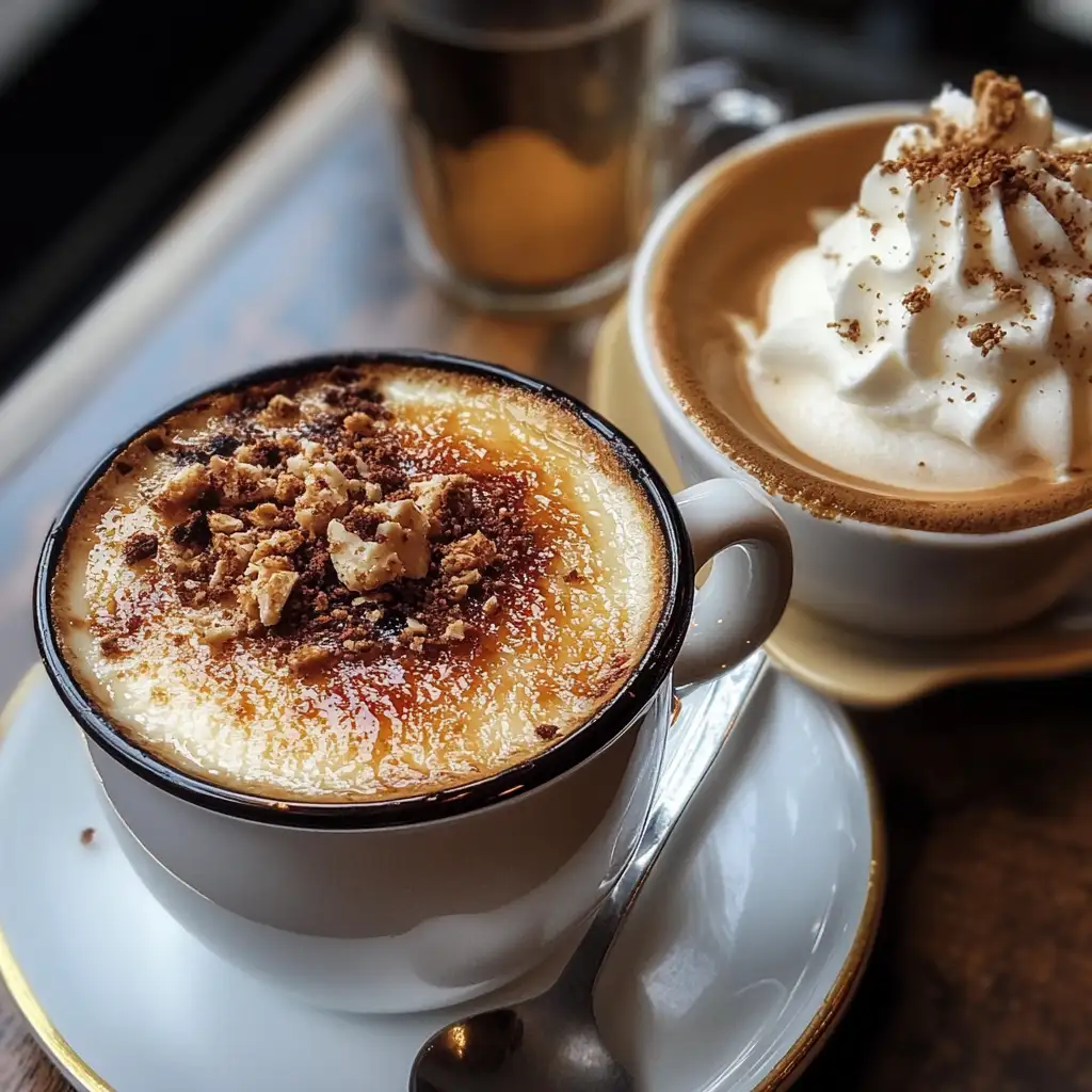 Coffee and Creme brulee