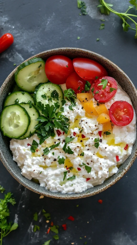 Savory Cottage Cheese Salad