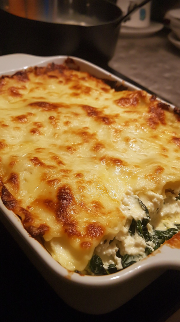 Spinach and Cottage Cheese Lasagna