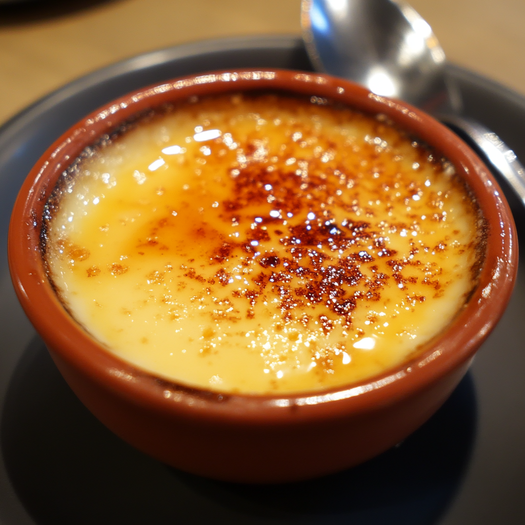 Crème Brûlée Served Warm