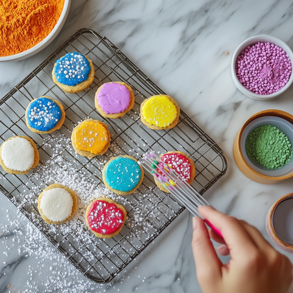 How to make cookie color