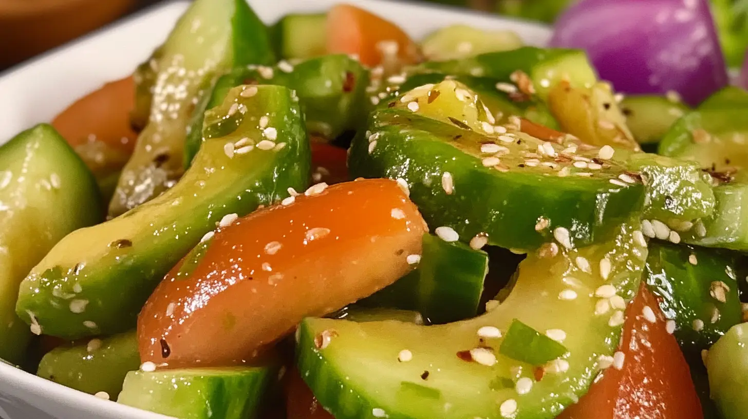 Avocado and cucumber salad