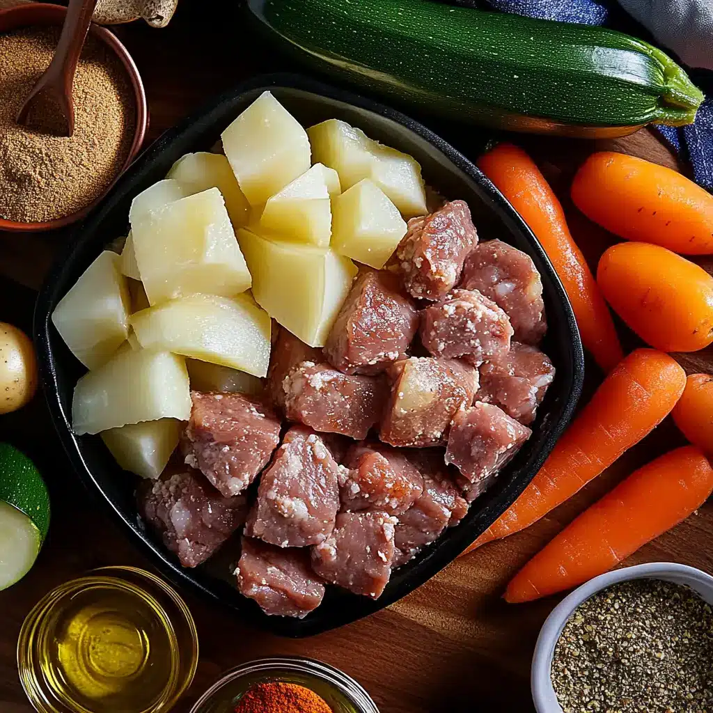 Mini Meatloaf and Veggie Medley Ingredients