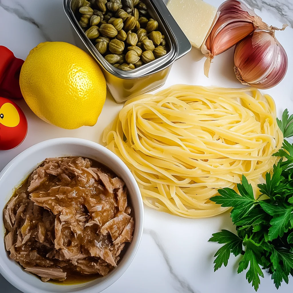 Canned Tuna Pasta Ingredients