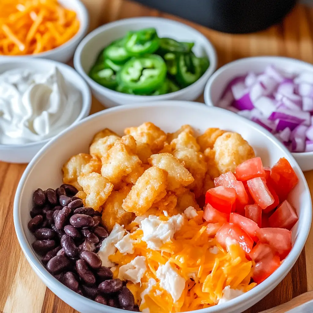 Chicken Nugget Nachos ingredients