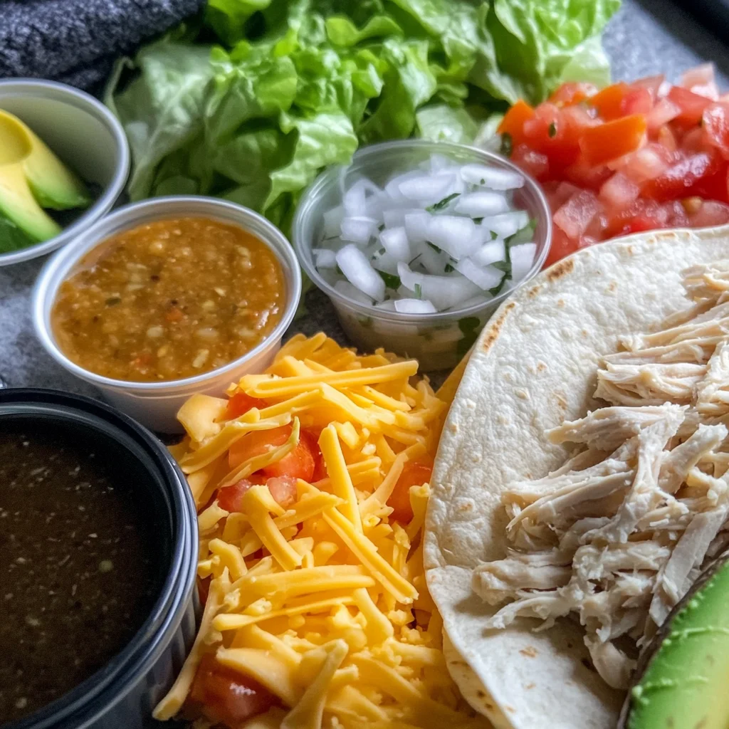Rotisserie Chicken Wraps ingredients