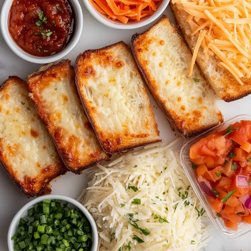 Garlic Toast Pizzas ingredients