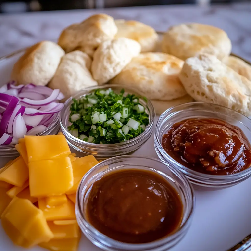 Cheeseburger Biscuit Casserole ingredients