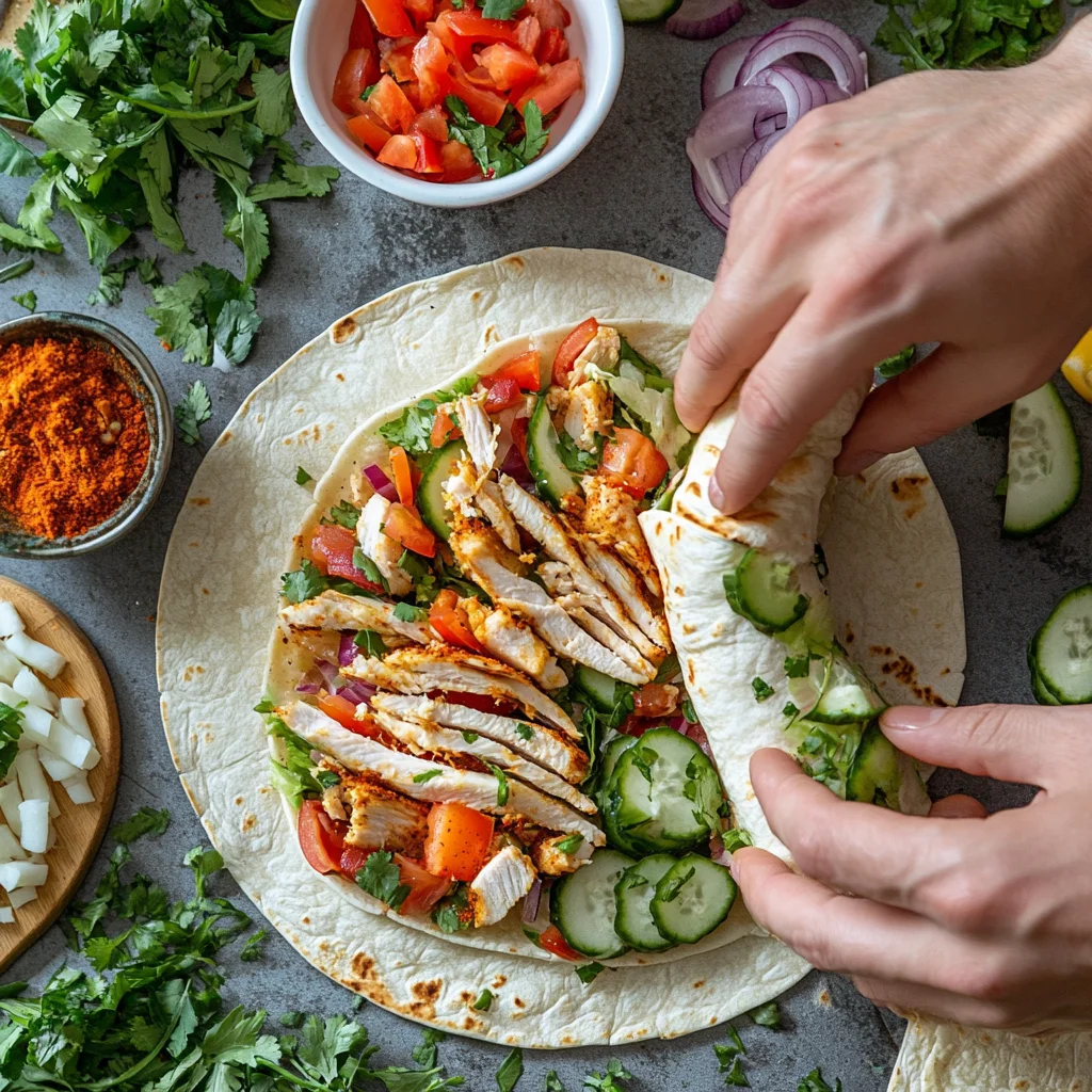 Rotisserie Chicken Wraps directions