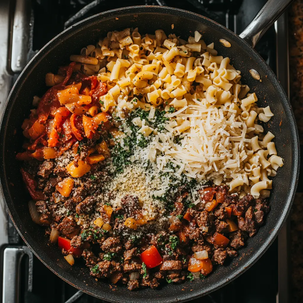 Cheesy Taco Mac directions