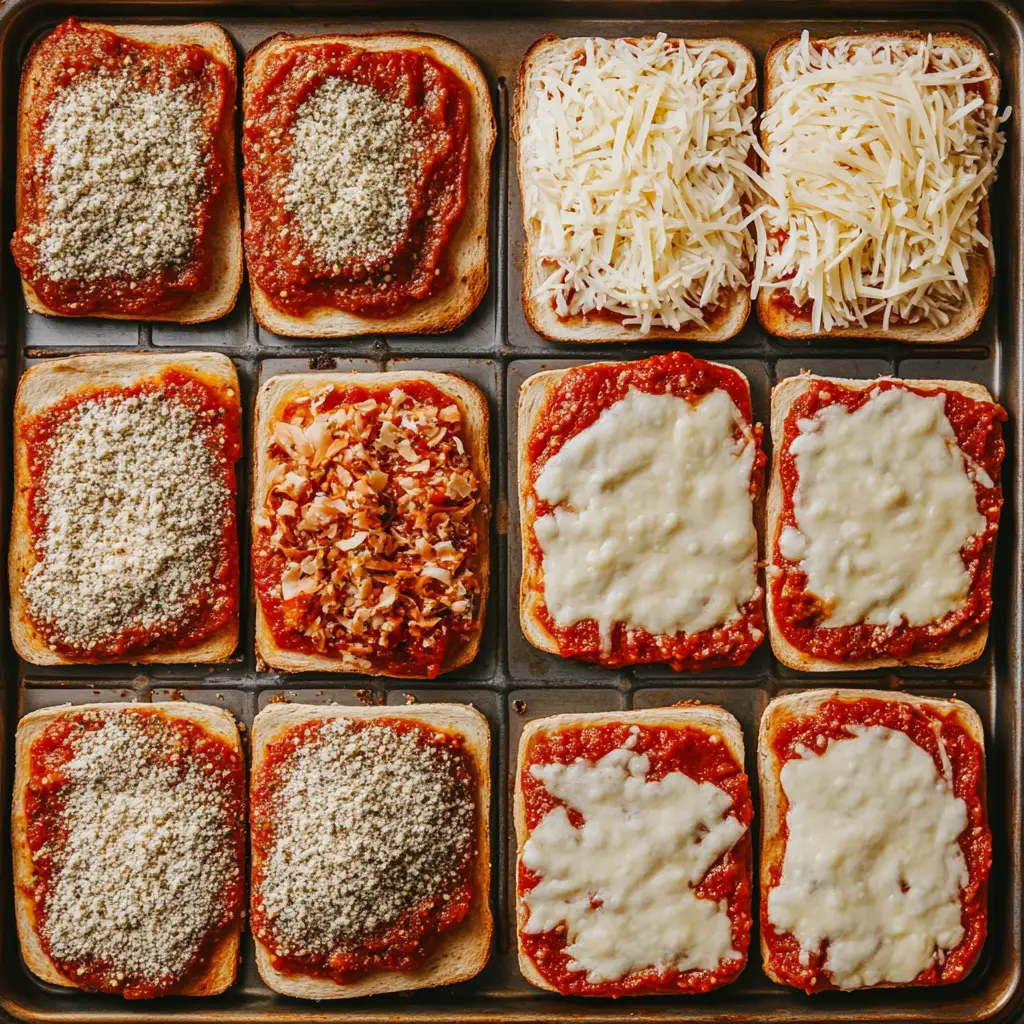 Garlic Toast Pizzas instructions