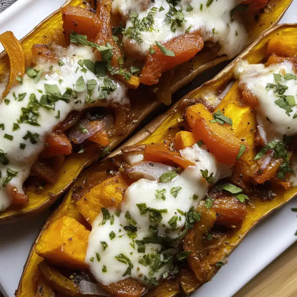 Pizza-Stuffed Sweet Potatoes