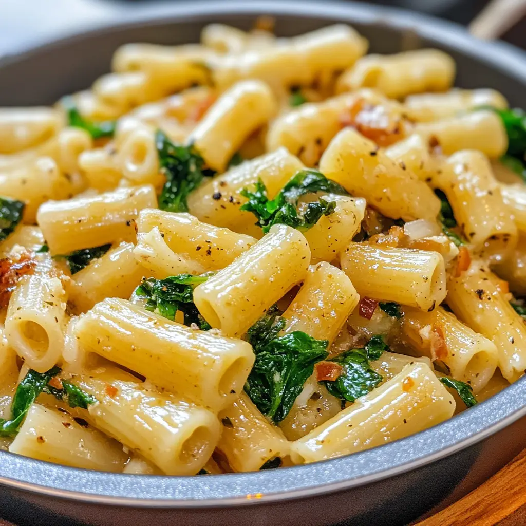 One-Pot Pasta with Garlic & Greens