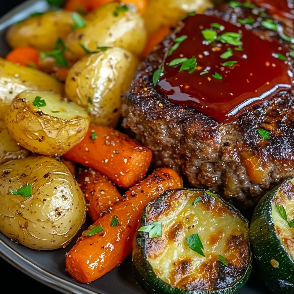 Mini Meatloaf and Veggie Medley