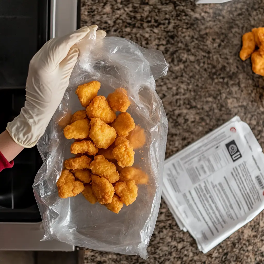 Chicken Nugget Recall image in the kitchen