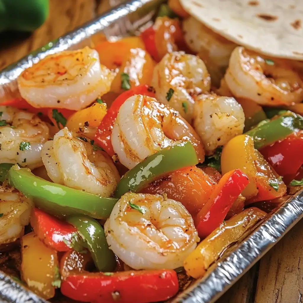 Sheet Pan Shrimp Fajitas