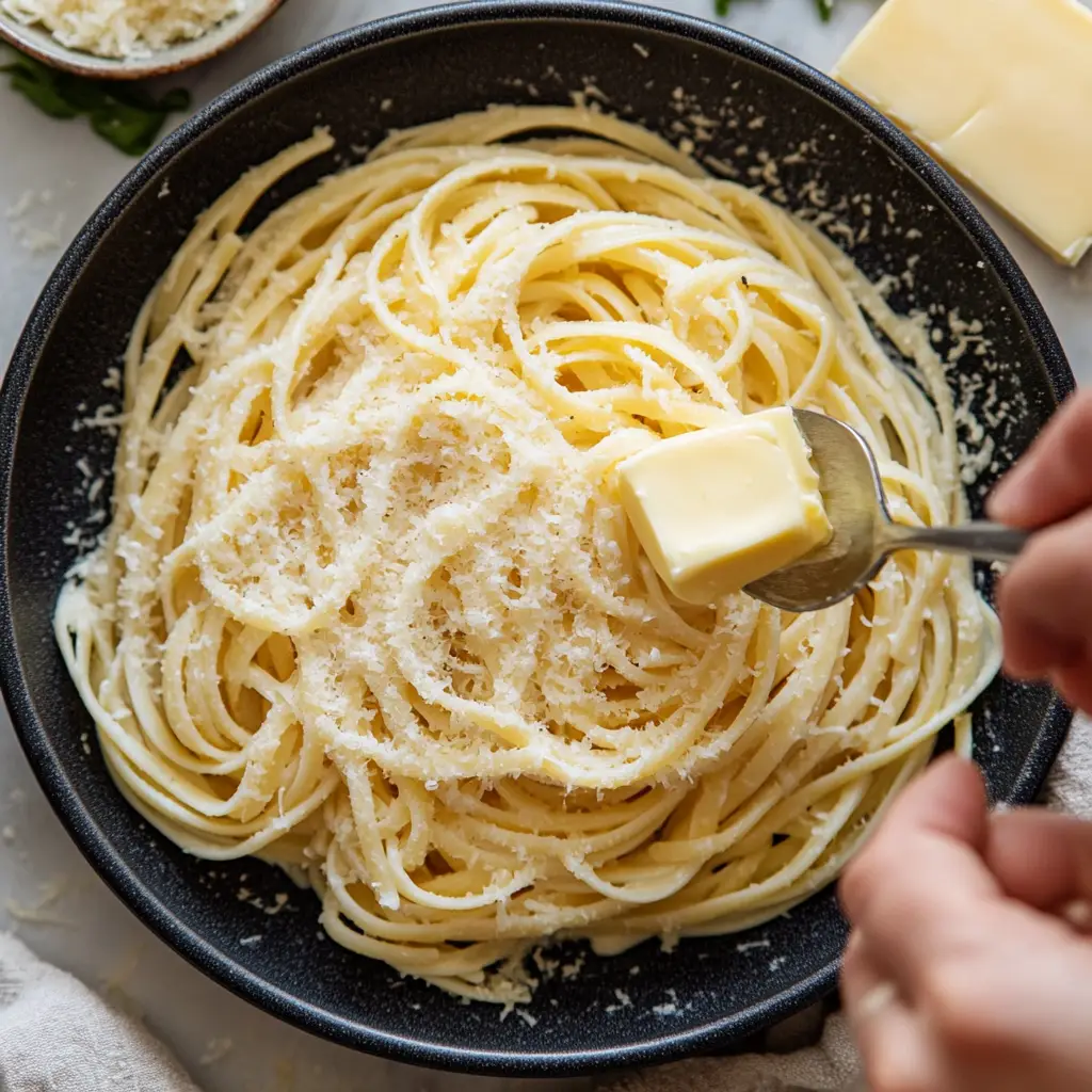 Spaghetti with Butter and Parmesan Directions