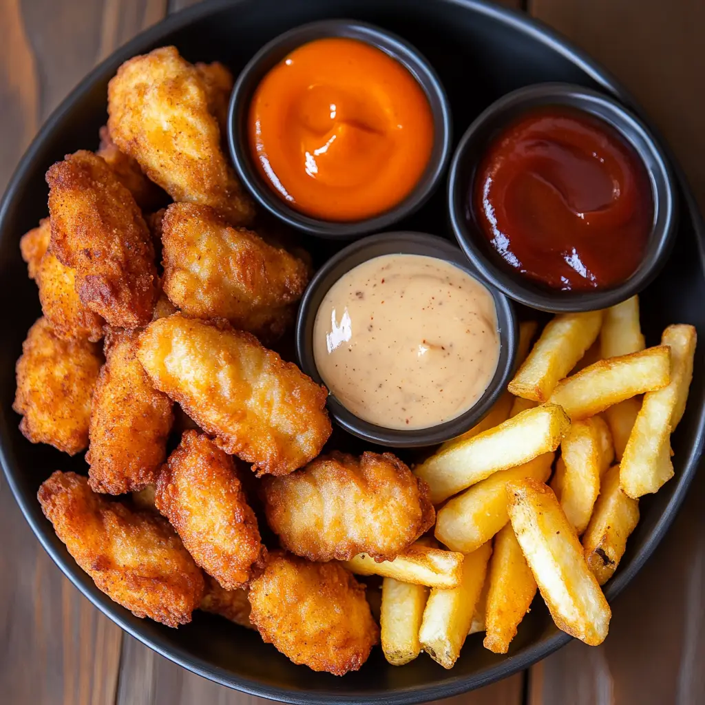 chicken nuggets and fries