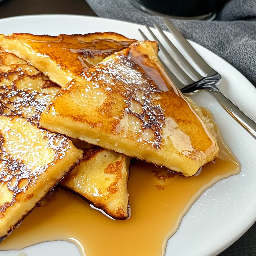 Pancake Sheet with Fruit and Syrup