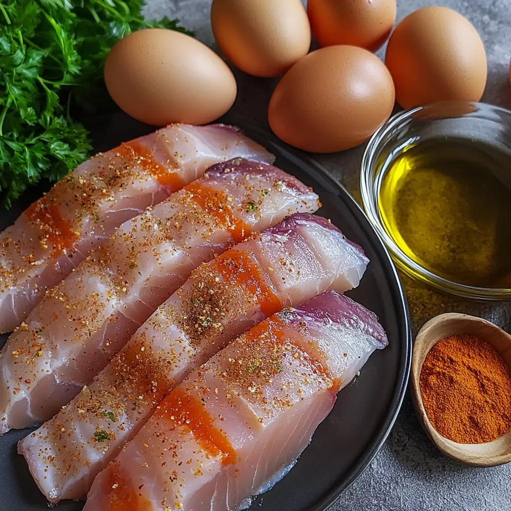 Fish Sticks with Sweet Potato Fries ingredients