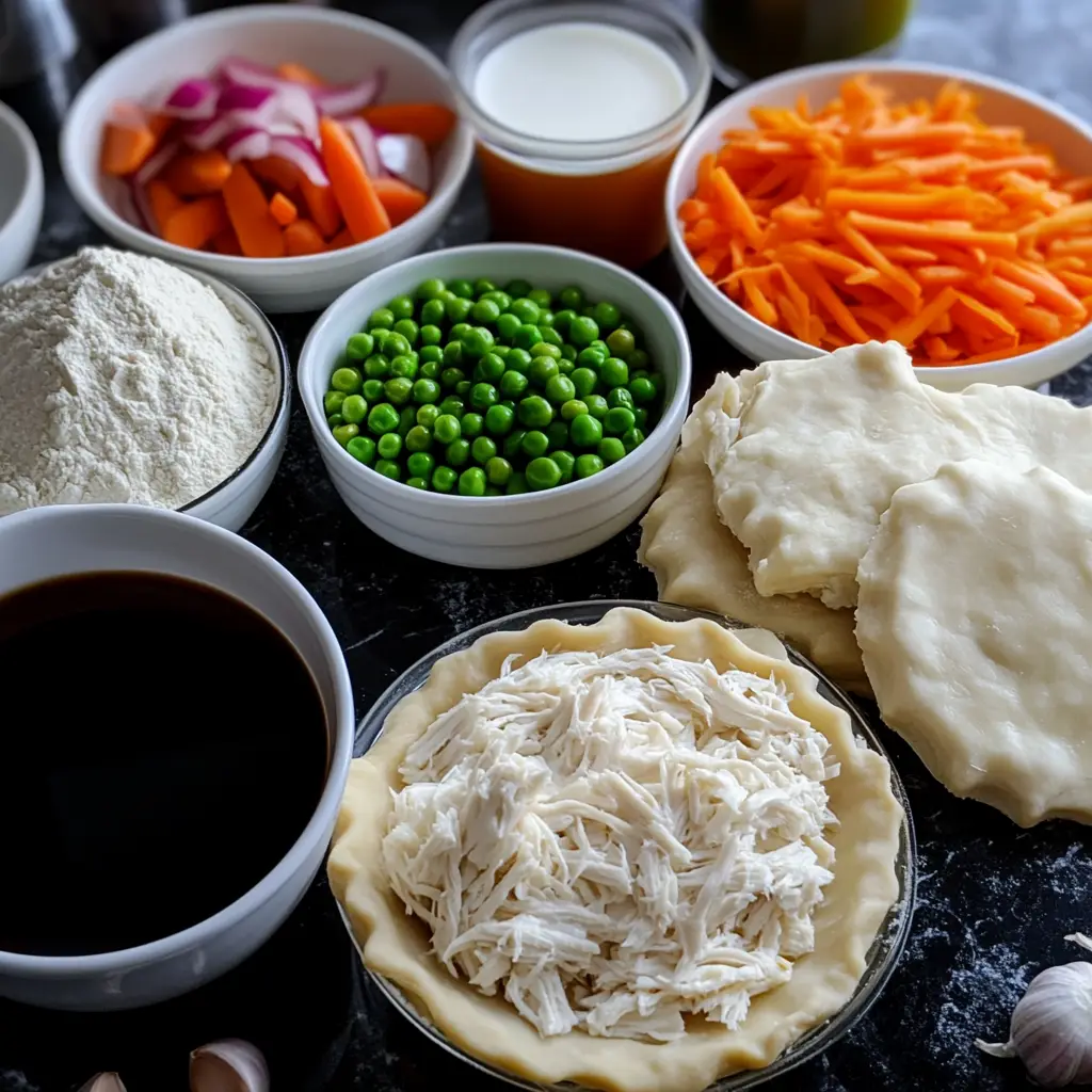 Mini Chicken Pot Pies ingredients