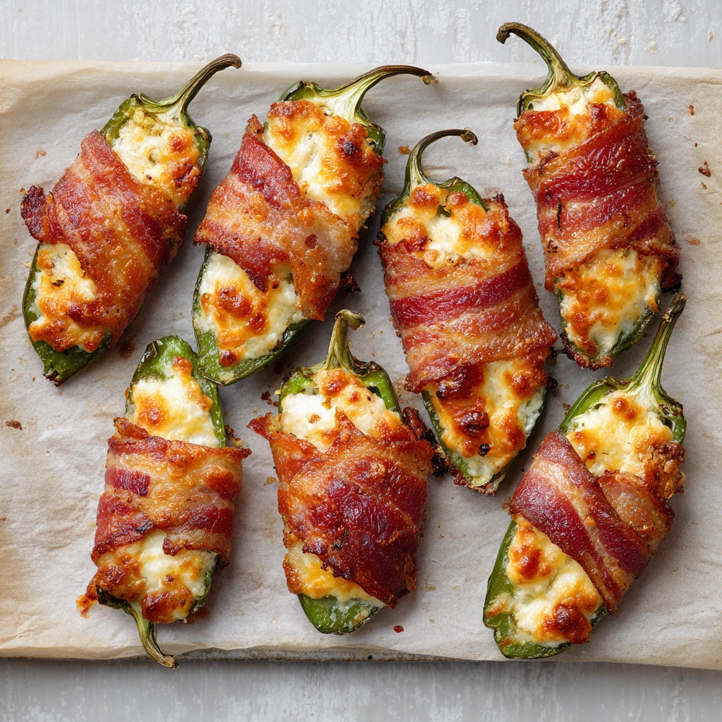 Bacon-Wrapped Jalapeño Poppers