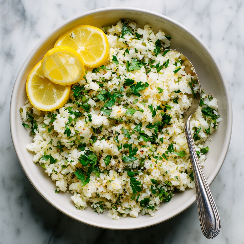 Cauliflower "Rice" Pilaf with Herbs