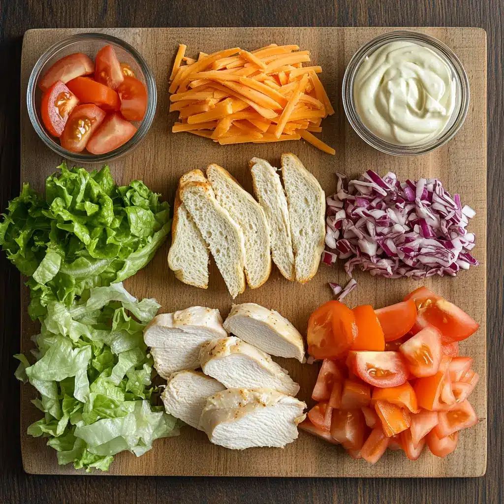 Chicken Sandwich School Lunch ingredients