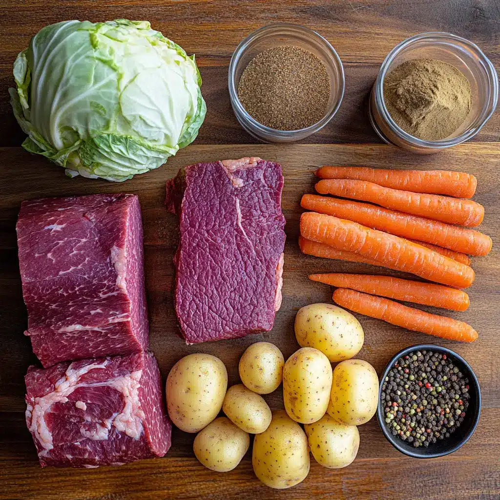 Corned Beef and Cabbage ingredients
