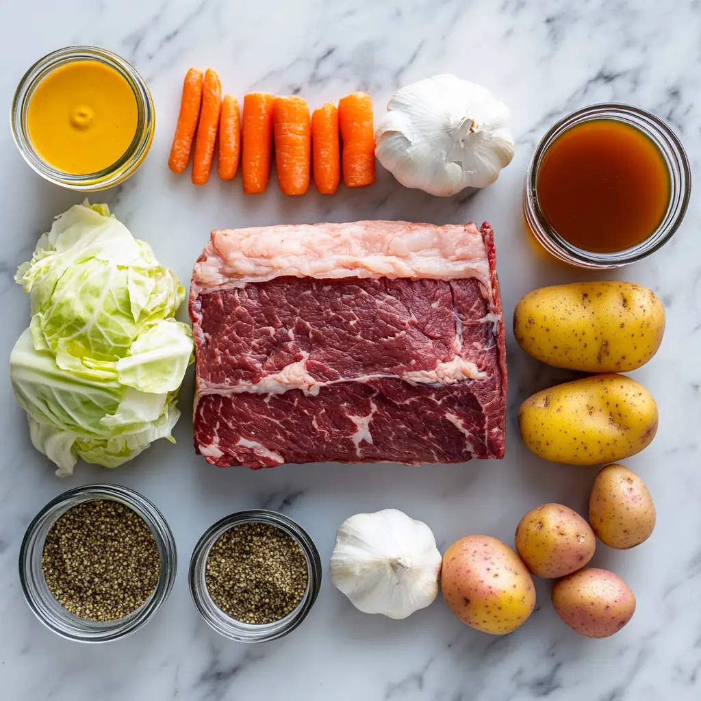 corned beef and cabbage in the oven