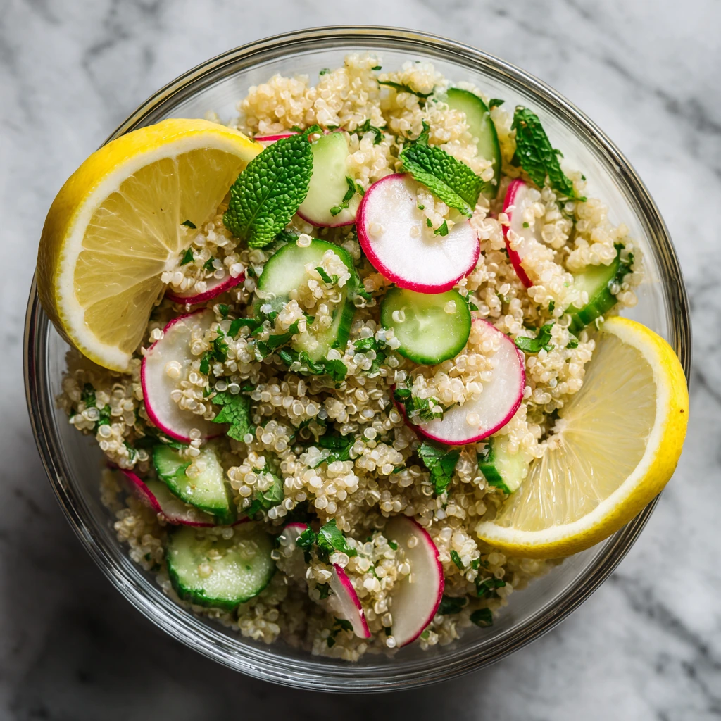 Cucumber-Radish Quinoa Tabbouleh