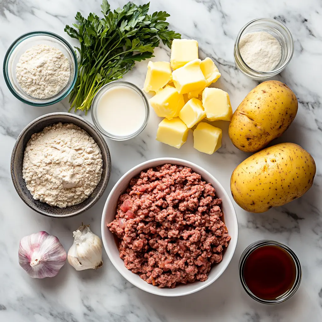 Ground Beef and Gravy and Mashed Potatoes ingredients