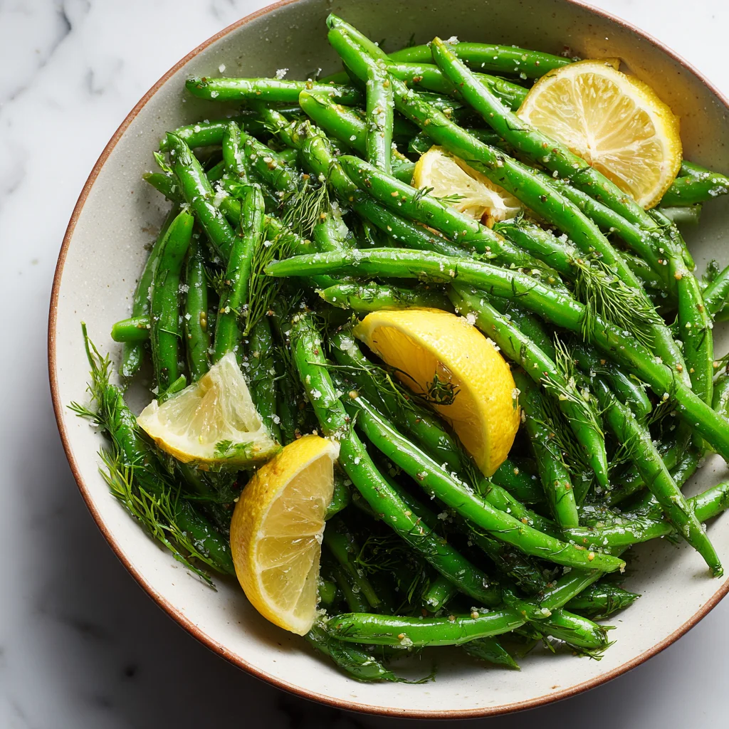 Lemon Dill Green Beans