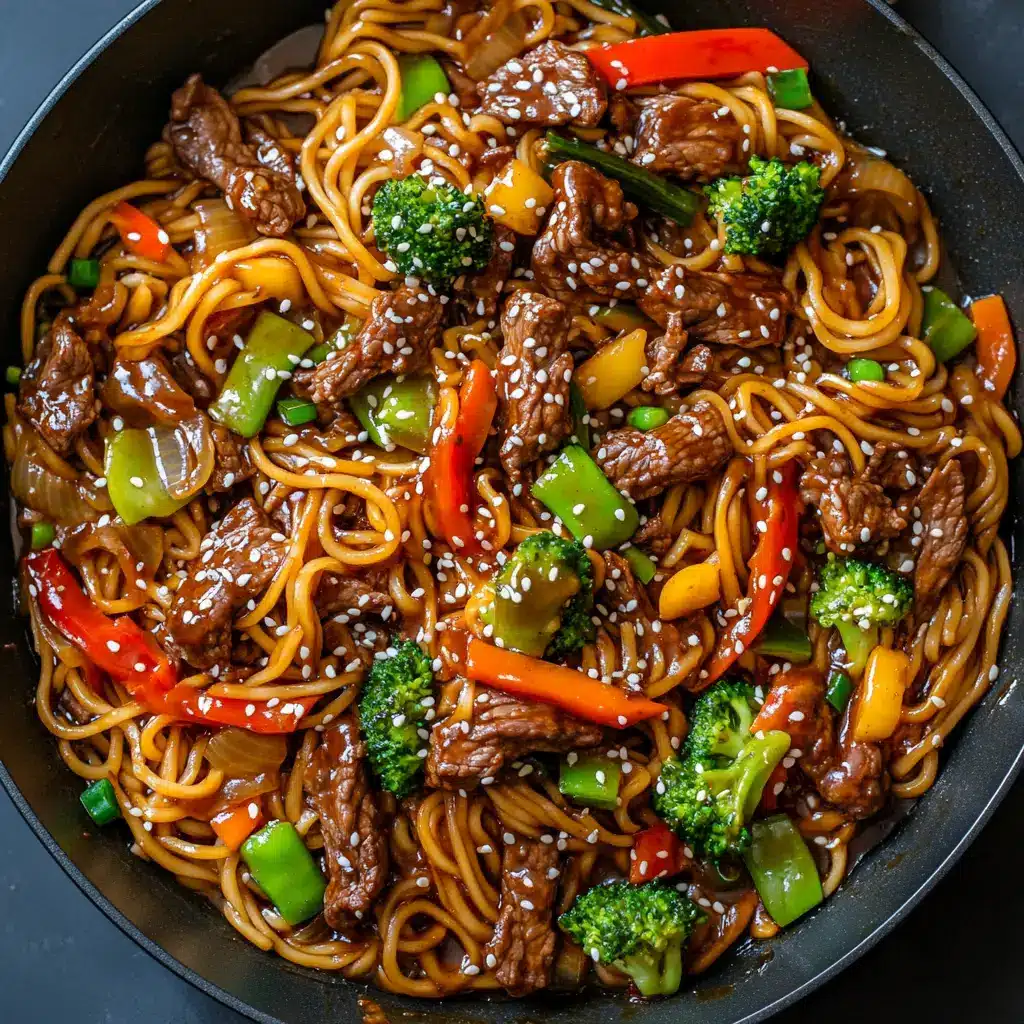 Mongolian beef noodles