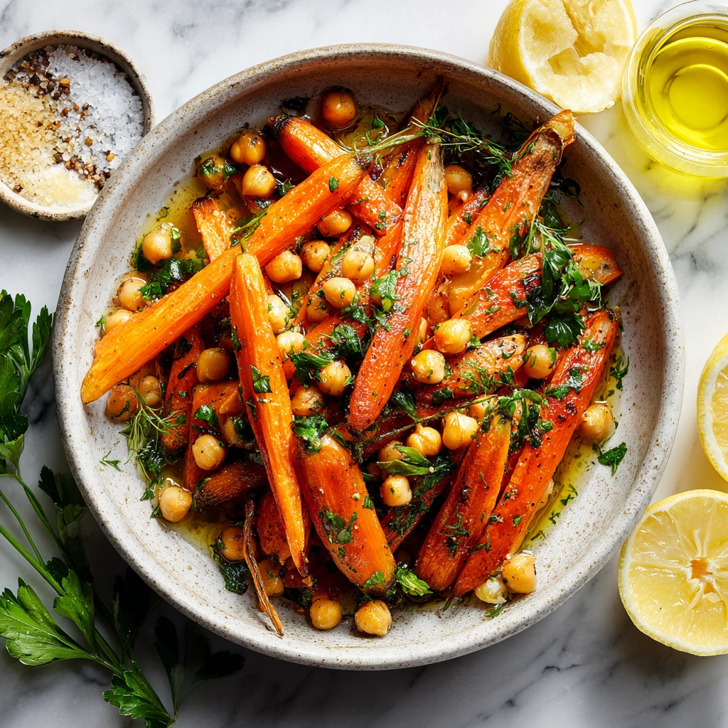 Moroccan Carrot & Chickpea Salad