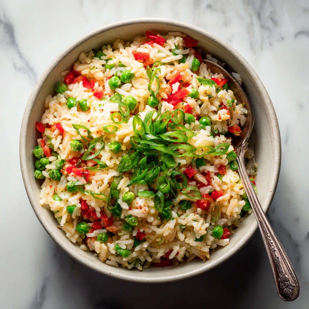 Rice with Peas & Peppers