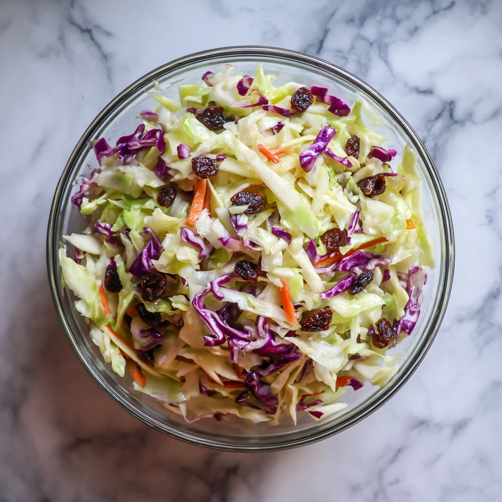 Rainbow Slaw with Apple & Raisins