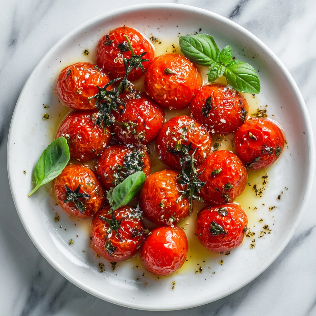 Roasted Cherry Tomatoes with Basil