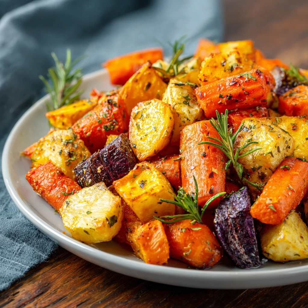 Roasted Sweet Potatoes & Carrots