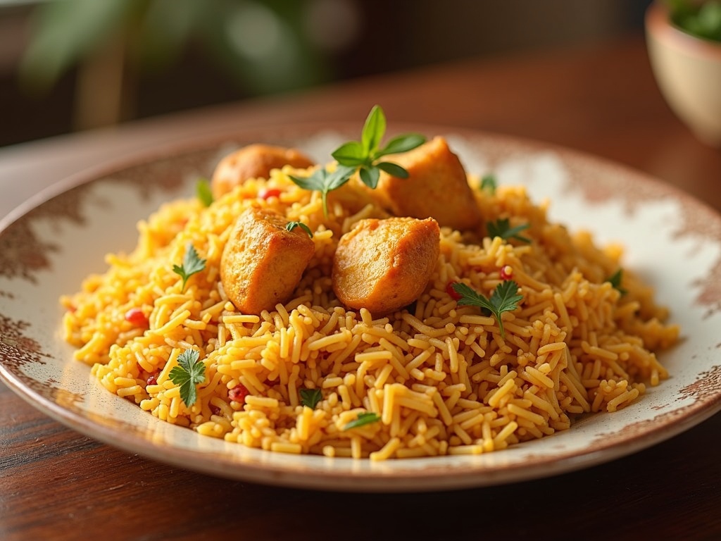 chicken biryani recipe final plate