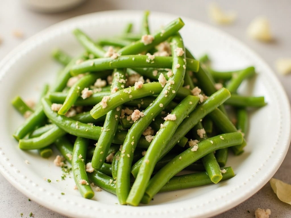 green bean salad final plate Fresh and Flavorful Green Bean Salad Recipe