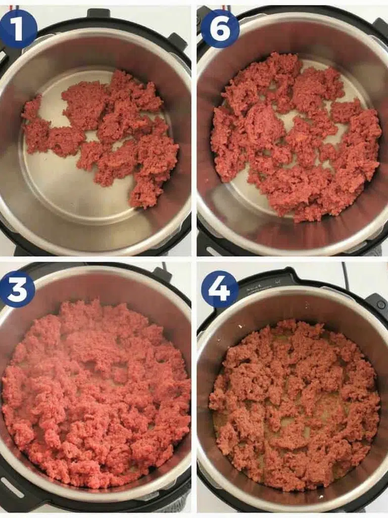 how to cook ground beef in Steps