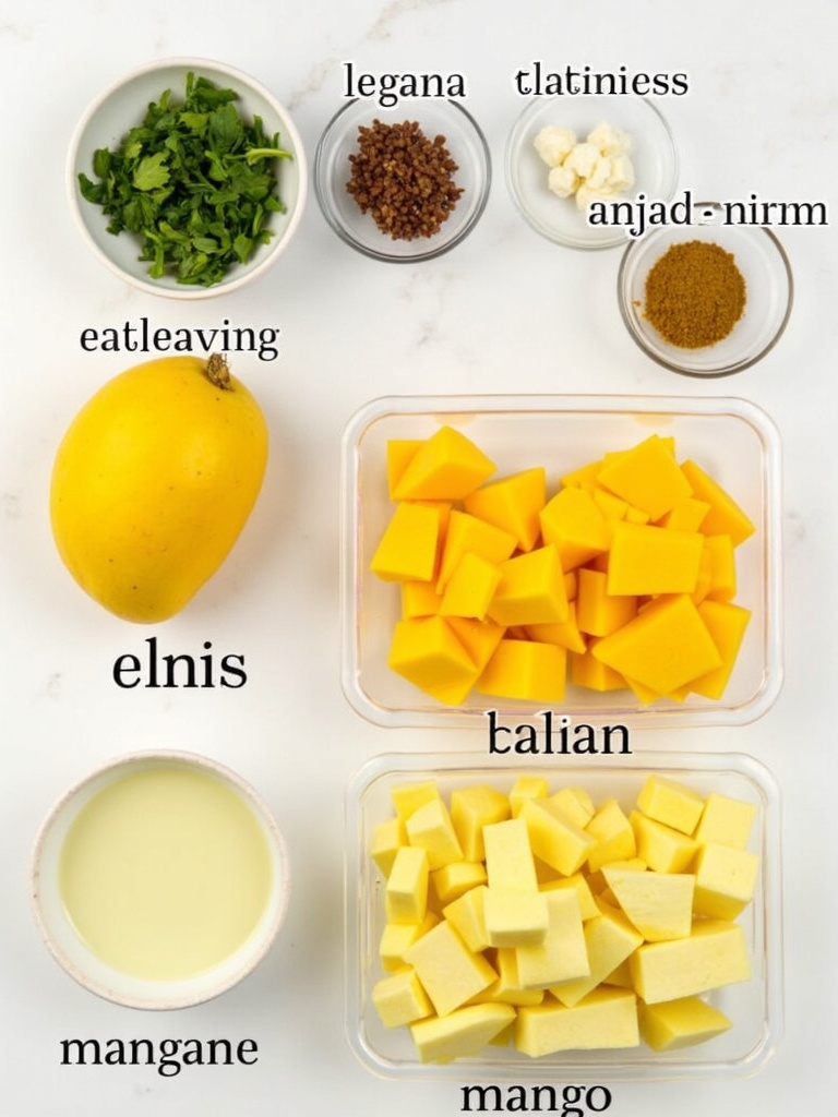 mango salad Ingredients Fresh and Zesty Mango Salad Recipe for Summer Delight