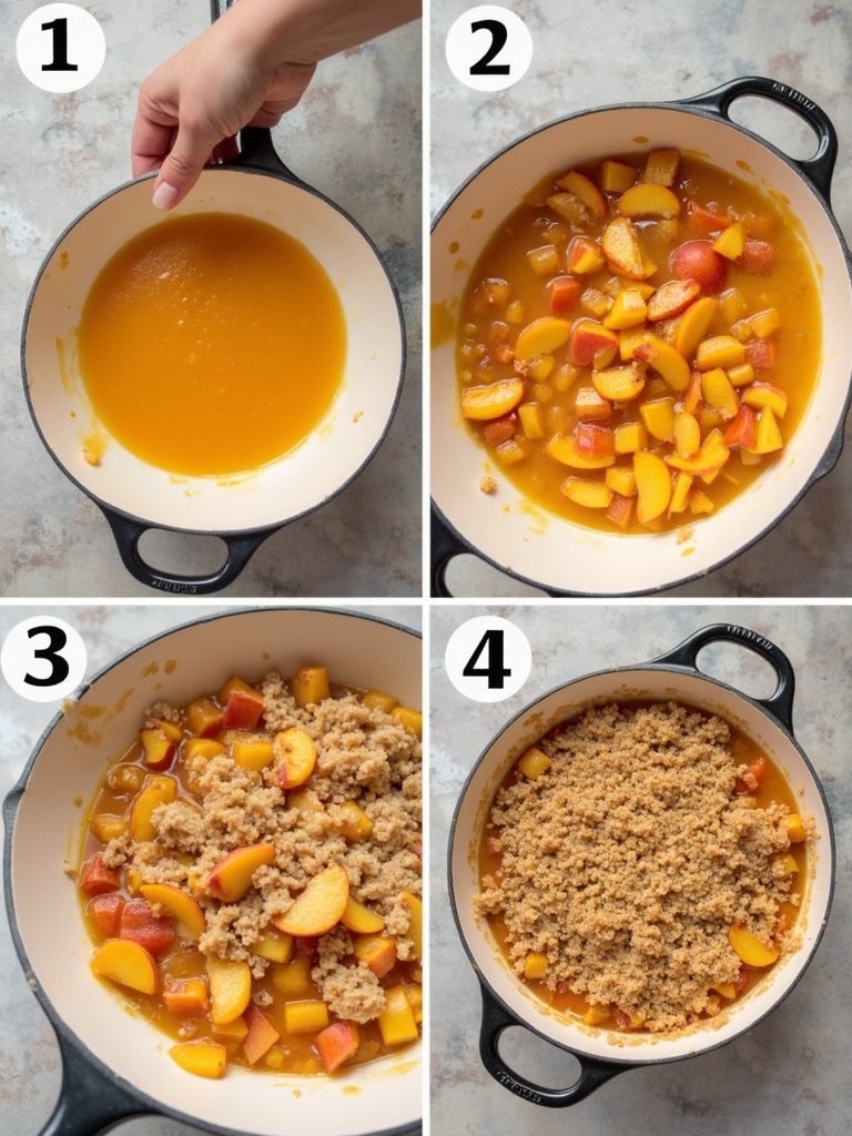 peach crisp Instructions Irresistibly Easy Homemade Peach Crisp Recipe