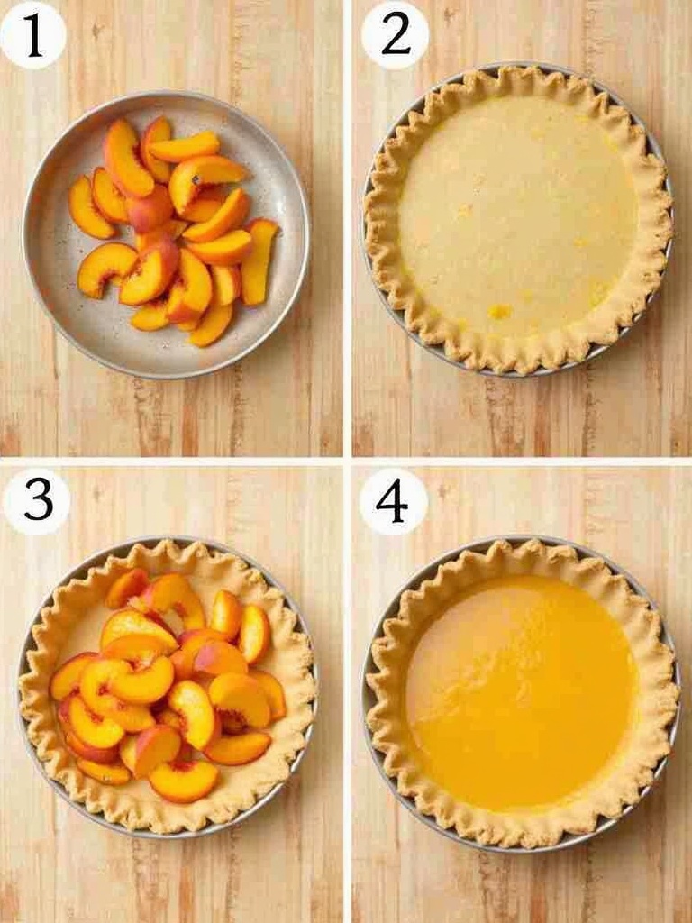 peach pie recipe steps